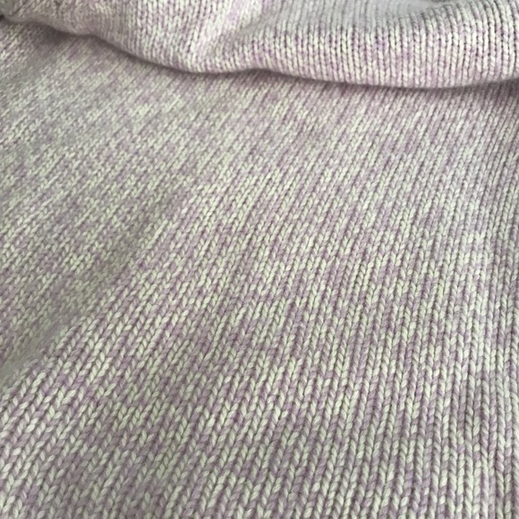 Ann Taylor Cashmere Purple & Cream Turtleneck - Picture 5 of 5